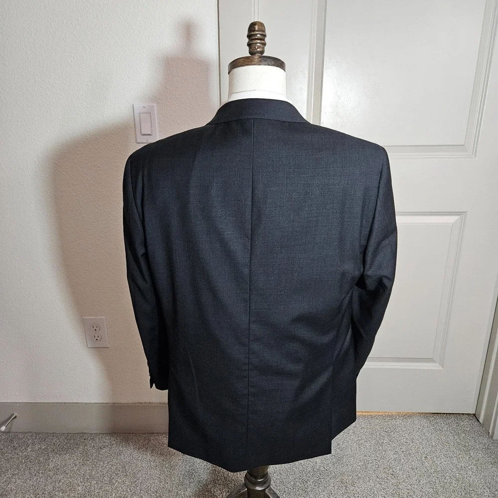 Jhane Barnes Wool Cashmere 42S Suit Blazer Jacket‎ Men Black
